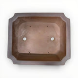 Bonsaischaal, rechthoek bruin, 57 x 47 x 15,5 cm (40909)