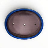 Bonsaischaal, ovaal blauw, 47 x 37 x 9 cm (40767)