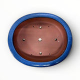 Bonsaischaal, ovaal blauw, 48 x 41 x 11,5 cm (40765)