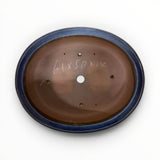 Bonsaischaal, ovaal blauw-beige, 61 x 50 x 14 cm (40911)