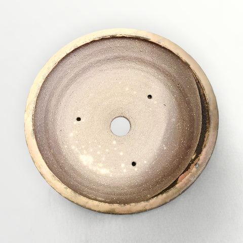 Bonsaischaal, rond beige, 18,5 x 5 cm