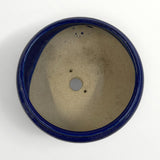 Bonsaischaal, rond blauw, 17 x 6 cm