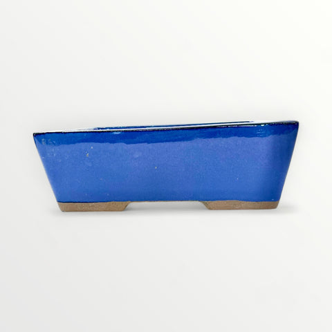 Bonsaischaal, rechthoekig, blauw, 24 x 17,5 x 8 cm