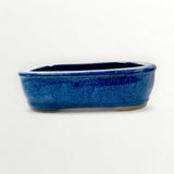 Bonsaischaal, rechthoekig, blauw, 20,5 x15 x 6 cm