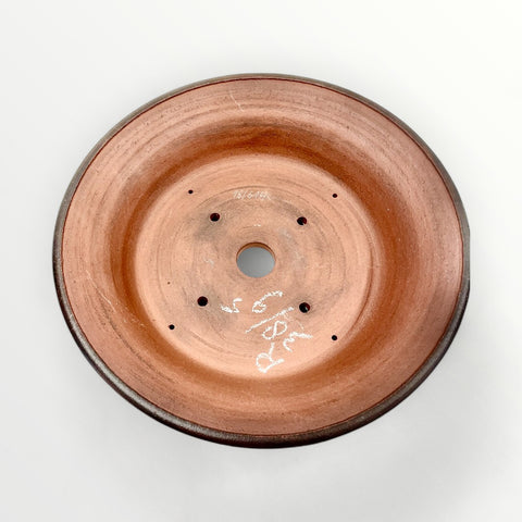 Bonsaischaal, rond, bruin, 38 x 9,5 cm