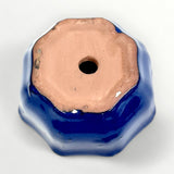 Bonsaischaal, rond blauw, 14 x 7 cm