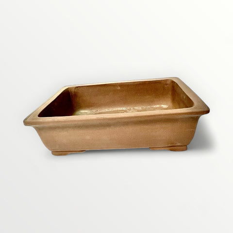 Bonsaischaal, rechthoekig bruin, 51,5 x 38 x 15 cm