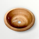 Bonsaischaal, rond bruin, 49 x 21 cm