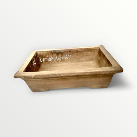 Bonsaischaal, rechthoekig bruin, 58 x 41 x 17 cm