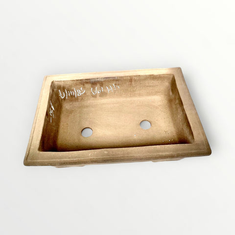 Bonsaischaal, rechthoekig bruin, 58 x 41 x 17 cm