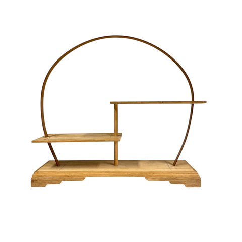 Bonsai Display ‘Enso’ | Rond frame, oud eiken, handgemaakt