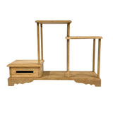 Bonsai Display ‘Kōdō’ | 5 plateaus & lade | Handgemaakt uit eikenhout