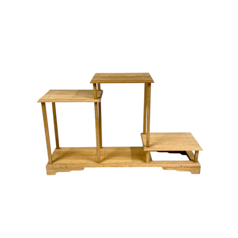 Bonsai Display ‘Sandan’ | 5 plateaus | Handgemaakt uit oud eiken