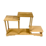 Bonsai Display ‘Sandan’ | 5 plateaus | Handgemaakt uit oud eiken