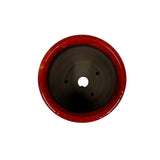 Bonsaischaal, rond rood, 11,5 x 7 cm