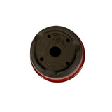 Bonsaischaal, rond roodgeel, 9 x 6 cm