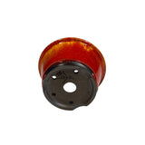 Bonsaischaal, rond roodgeel, 9 x 5 cm